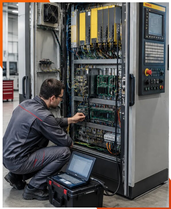 Ремонт систем ЧПУ FANUC промышленных станков в Шумерле