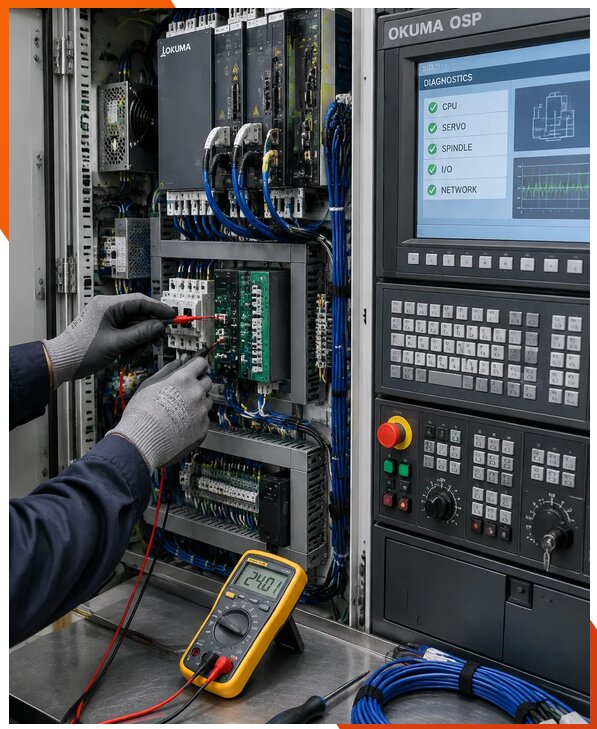 Ремонт систем ЧПУ Okuma OSP в Шумерле
